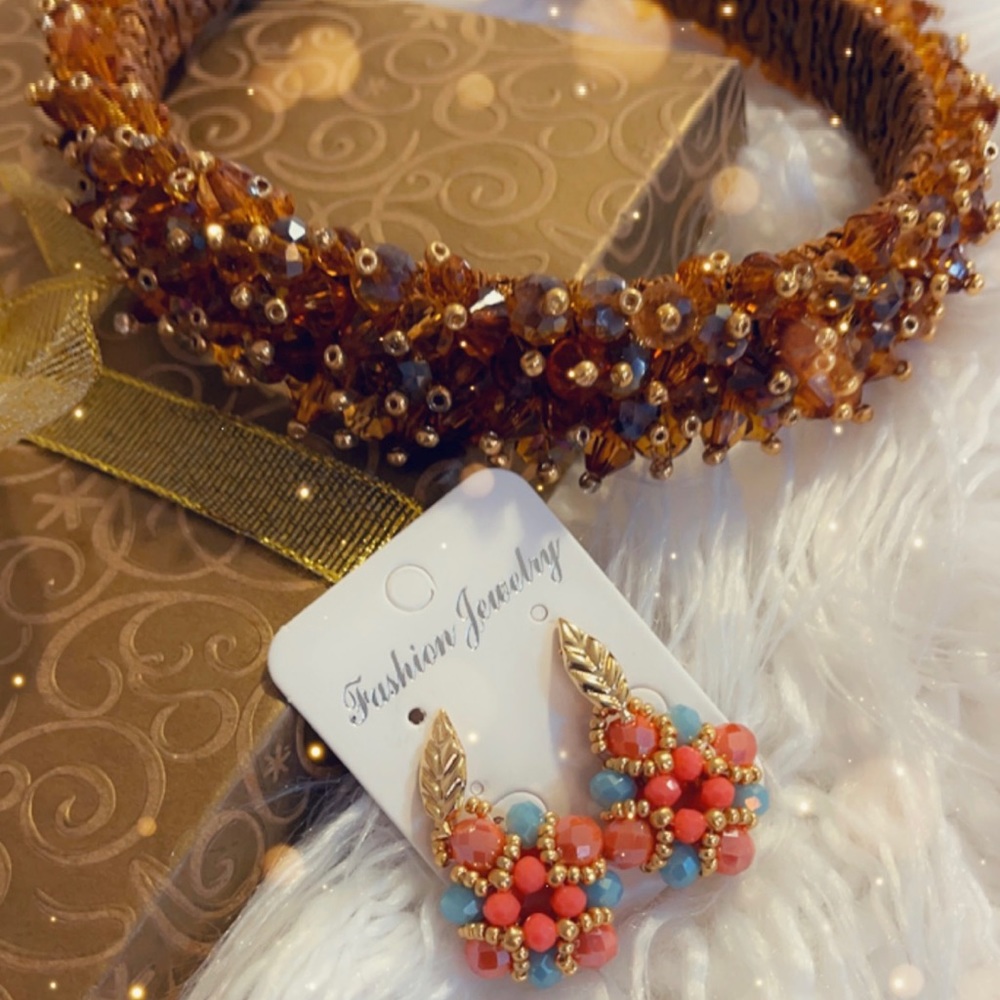 Headband and earrings set